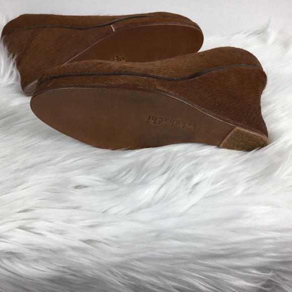 NEW Pony Hair Urban Outfitters Shakuhachi Wedges - Picture 4 of 6